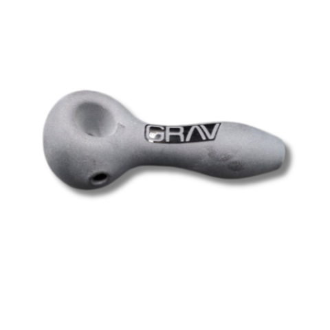 GRAV® SANDBLASTED SPOON PIPE 4"