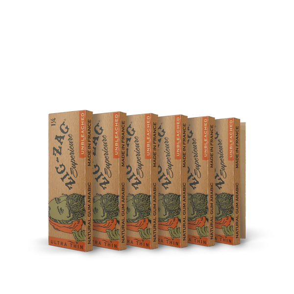 Zig Zag-Superieure Ultra Thin & King Slim Unbleached Rolling Paper